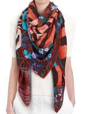 Hermes Tyger Tyger Cashmere Silk Shawl Scarf